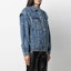 Lookbook (W) Jaket Denim Cetakan Splatter MSGM FW21 Wanita Biru 2941MDH46L207728-88