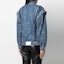 Shop (W) Jaket Denim Cetakan Splatter MSGM FW21 Wanita Biru 2941MDH46L207728-88