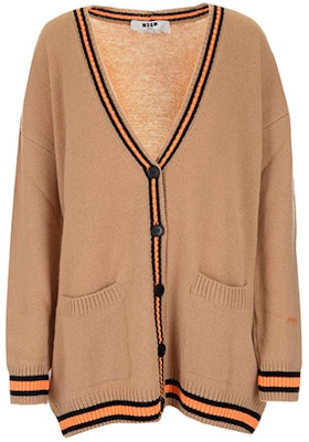 (W) MSGM FW21 스트라이프 브이넥 니트 스웨터 베이지 3141MDM125-217790-23 Order (W) MSGM FW21 스트라이프 브이넥 니트 스웨터 베이지 3141MDM125-217790-23