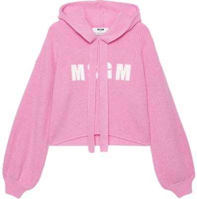 (W) MSGM 로고 자수 오버사이즈 니트 후디 여성용 - 핑크 3741MDM218247790-PINK Buy (W) MSGM 로고 자수 오버사이즈 니트 후디 여성용 - 핑크 3741MDM218247790-PINK