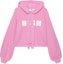 Buy (W) MSGM 로고 자수 오버사이즈 니트 후디 여성용 - 핑크 3741MDM218247790-PINK