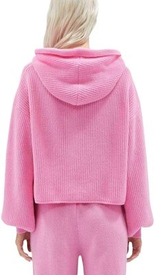 (W) MSGM 로고 자수 오버사이즈 니트 후디 여성용 - 핑크 3741MDM218247790-PINK Shop (W) MSGM 로고 자수 오버사이즈 니트 후디 여성용 - 핑크 3741MDM218247790-PINK