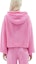 Shop (W) MSGM 로고 자수 오버사이즈 니트 후디 여성용 - 핑크 3741MDM218247790-PINK