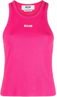 (Women) MSGM Logo Embroidered Ribbed Knit Vest Pink () 3641MDT82247108-14 (Women) MSGM Logo Embroidered Ribbed Knit Vest Pink () 3641MDT82247108-14