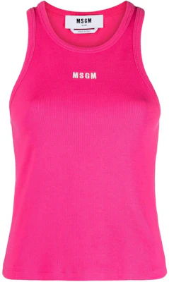 (Women) MSGM Logo Embroidered Ribbed Knit Vest Pink () 3641MDT82247108-14 Buy (Women) MSGM Logo Embroidered Ribbed Knit Vest Pink () 3641MDT82247108-14