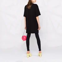 Shop (W) MSGM 女款黑色短袖中長版連衣裙帶Logo印花T桖裙 2000MDA510200002-99