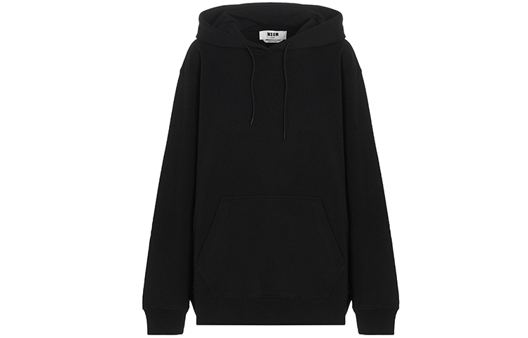 (Women) MSGM Logo Pullover Hoodie Black 2000MDM535200000-99