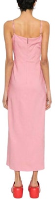 (W) MSGM 여성용 핑크 리본 장식 롱 슬립 드레스. 3641MDA31247010-12 Shop (W) MSGM 여성용 핑크 리본 장식 롱 슬립 드레스. 3641MDA31247010-12