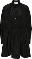 (Women) MSGM Pleated Detail Long-Sleeve Dress Black 3641MDA59247109-BLACK (Women) MSGM Pleated Detail Long-Sleeve Dress Black 3641MDA59247109-BLACK
