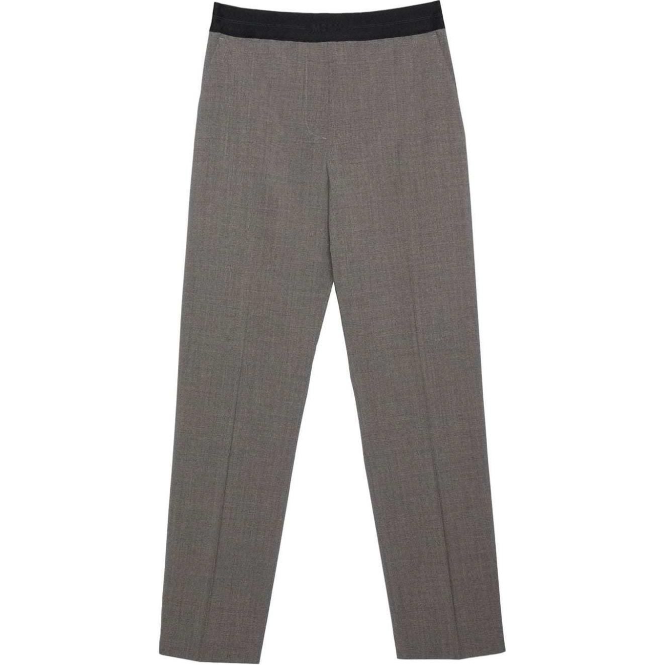 (Women) MSGM Pleated Straight-Leg Casual Pants for Women in Grey. 3741MDP13247506-GREY