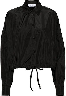 (W) MSGM 女裝黑色泡泡袖長袖襯衫 3641MDE21247109-99 Buy (W) MSGM 女裝黑色泡泡袖長袖襯衫 3641MDE21247109-99