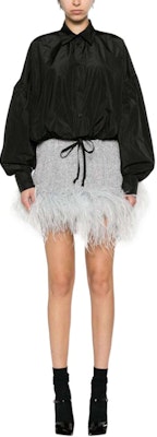 (W) MSGM 女裝黑色泡泡袖長袖襯衫 3641MDE21247109-99 Lookbook (W) MSGM 女裝黑色泡泡袖長袖襯衫 3641MDE21247109-99