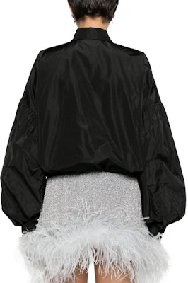 (W) MSGM 女裝黑色泡泡袖長袖襯衫 3641MDE21247109-99 Shop (W) MSGM 女裝黑色泡泡袖長袖襯衫 3641MDE21247109-99