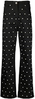 (Women) MSGM SS22 Beaded Denim Jeans Black. 3242MDP14922748499 (Women) MSGM SS22 Beaded Denim Jeans Black. 3242MDP14922748499