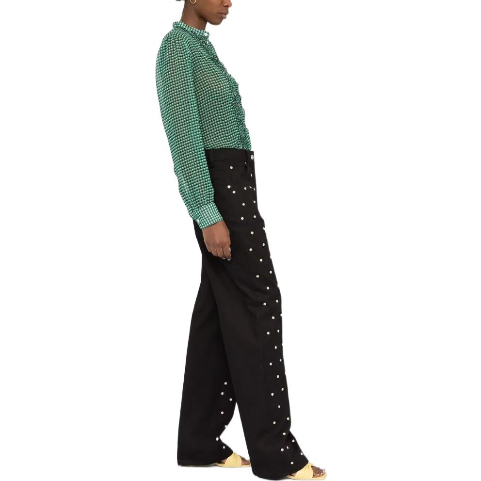 Purchase (W) MSGM SS22 비즈 데님 진 블랙. 3242MDP14922748499