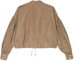 Lookbook (W) MSGM 米色燈籠袖長袖襯衫 SS24 氣質簡約襯衣 3641MDE21247109-BEIGE