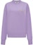 Order (W) MSGM SS24 플로럴 레터 크루넥 긴팔 스웨트셔츠 여성 바이올렛 3642MDM90-247000-Violet