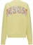 Lookbook (W) MSGM SS24 플로럴 레터링 크루넥 긴팔 맨투맨 라이트 옐로우 3642MDM90-247000-Light yellow