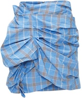 (Women) MSGM SS24 Plaid Pleated Casual Skirt Women’s Light Blue. 3642MDD06-247310-Light blue (Women) MSGM SS24 Plaid Pleated Casual Skirt Women’s Light Blue. 3642MDD06-247310-Light blue