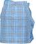 Lookbook (W) MSGM SS24 여성용 체크 플리츠 캐주얼 스커트 라이트 블루. 3642MDD06-247310-Light blue