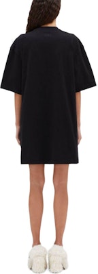 (W) MSGM 여성 블랙 스완 프린트 반팔 스트레이트 헴 원피스. 3742MDA78247798-BLACK Shop (W) MSGM 여성 블랙 스완 프린트 반팔 스트레이트 헴 원피스. 3742MDA78247798-BLACK