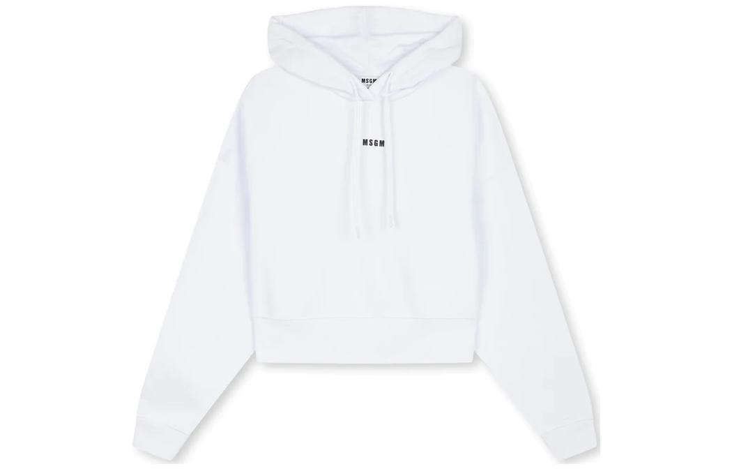 Order (W) MSGM 白色字母印花長袖休閒上衣 2000MDM509-200001-1