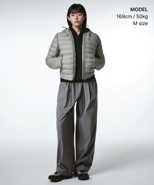Order (W) Musinsa Standard 女款 [City Leisure] 輕薄連帽羽絨外套 [淺灰色] MWFDJ9A02-LG