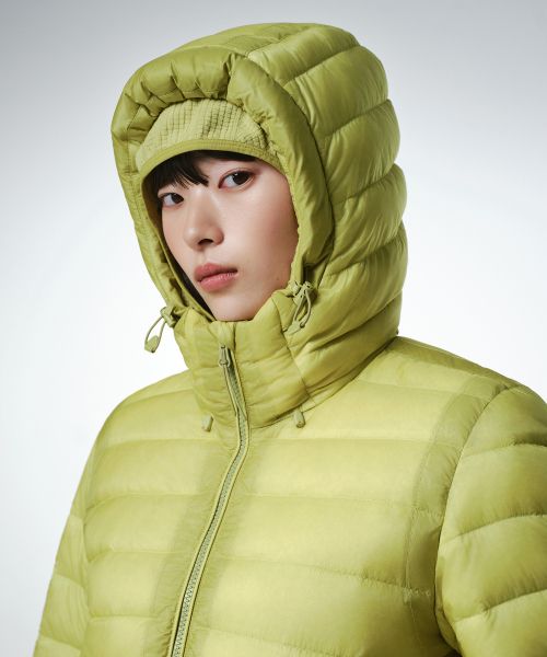Details for (W) Musinsa Standard 女款城市休闲轻薄连帽羽绒服 [黄绿色] MWFDJ9A02-YG