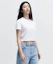 Buy (W) MUSINSA STANDARD レディース クールスタンダード クルーネック クロップTシャツ ホワイト MWBTS5Z10-WH