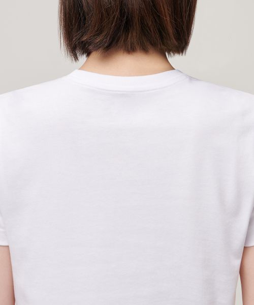 Purchase (Women) MUSINSA STANDARD WOMEN [Cool Standard] Crew Neck Crop T-Shirt [White] MWBTS5Z10-WH