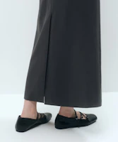 Sizing (W) MUSINSA STANDARD レディース クールスタンダード ストレートマキシスカート グレー MWFSK5C02-GR