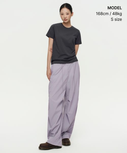Order (Women) MUSINSA STANDARD WOMEN [Coolstandard] Basic Crew Neck T-Shirt [Dark Grey] MWATS5Z09-DG