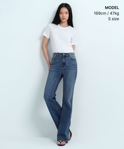 Details for (Women) MUSINSA STANDARD WOMEN [Coolstandard] Basic Crew Neck T-Shirt [White] MWATS5Z09-WH