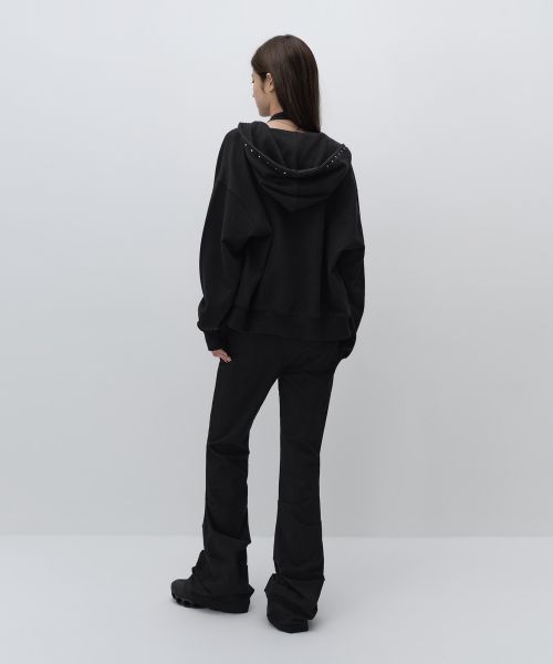 Lookbook (W) MUSINSA STANDARD 女款 Unbound Girl 喇叭褲（黑色） MWFPC8B15-BK