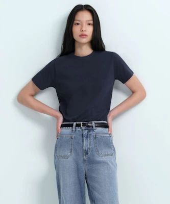 (W) MUSINSA STANDARD 女款基本款圓領T恤【深藍】 MWJTS0Z02-DN Buy (W) MUSINSA STANDARD 女款基本款圓領T恤【深藍】 MWJTS0Z02-DN