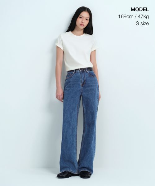 Order (Women) Musinsa Standard Women Basic Crew Neck T-Shirt [Cream] MWJTS0Z02-CR