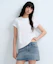 Lookbook (W) MUSINSA STANDARD 女款基本款白色圓領T恤 MWJTS0Z02-WH