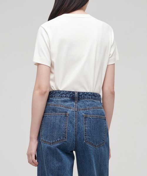 Shop (Women) Musinsa Standard Women Basic Crew Neck T-Shirt [Cream] MWJTS0Z02-CR