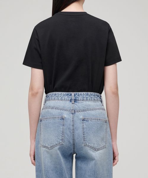 Details for (W) MUSINSA STANDARD 女士基础款黑色圆领T恤 MWJTS0Z02-BK