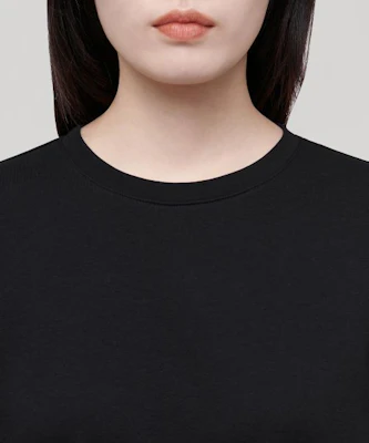(W) MUSINSA STANDARD 女士基础款黑色圆领T恤 MWJTS0Z02-BK Sizing (W) MUSINSA STANDARD 女士基础款黑色圆领T恤 MWJTS0Z02-BK