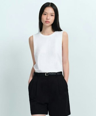 (W) MUSINSA STANDARD 女士基础款无袖上衣【白色】 MWJTE0Z11-WH Buy (W) MUSINSA STANDARD 女士基础款无袖上衣【白色】 MWJTE0Z11-WH