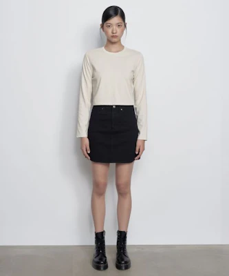 (Women) MUSINSA STANDARD WOMEN Black Denim Mini Skirt MWASN4Z01-BK Buy (Women) MUSINSA STANDARD WOMEN Black Denim Mini Skirt MWASN4Z01-BK