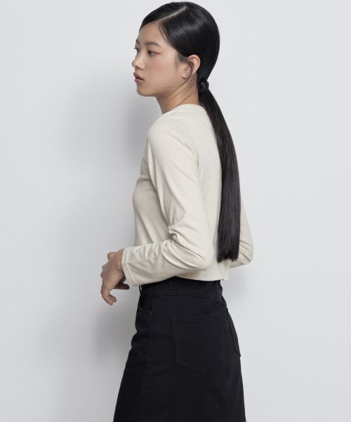 Lookbook (Women) MUSINSA STANDARD WOMEN Black Denim Mini Skirt MWASN4Z01-BK