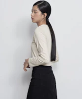 Lookbook (Women) MUSINSA STANDARD WOMEN Black Denim Mini Skirt MWASN4Z01-BK