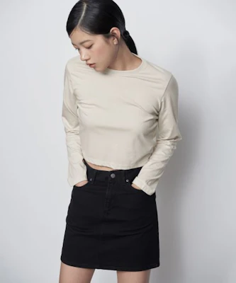(Women) MUSINSA STANDARD WOMEN Black Denim Mini Skirt MWASN4Z01-BK Purchase (Women) MUSINSA STANDARD WOMEN Black Denim Mini Skirt MWASN4Z01-BK