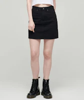 Sizing (Women) MUSINSA STANDARD WOMEN Black Denim Mini Skirt MWASN4Z01-BK