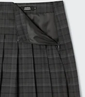 Purchase (W) Falda Gris a Cuadros con Pliegues y Hebilla para Mujer MUSINSA STANDARD MWESK0D10-GR
