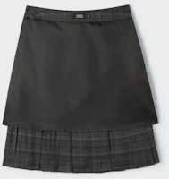 Details for (W) Falda Gris a Cuadros con Pliegues y Hebilla para Mujer MUSINSA STANDARD MWESK0D10-GR