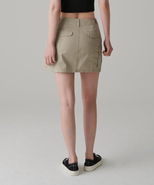 Lookbook (Women) MUSINSA STANDARD WOMEN Cargo Mini Skirt [Beige] MWCSK2Z02-BE