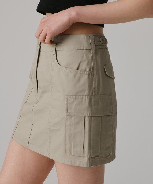 Details for (Women) MUSINSA STANDARD WOMEN Cargo Mini Skirt [Beige] MWCSK2Z02-BE